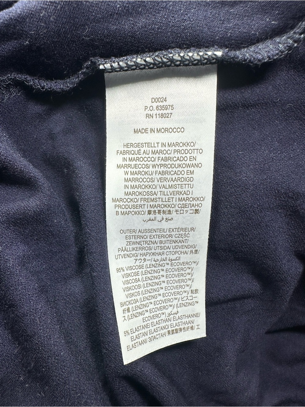 Boden Navy Short-Sleeve V-Neck Maxi Dress women’s size 4 stretch fabric. #cbk - Picture 8 of 9
